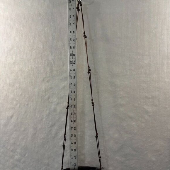 Handcrafted Coconut Shell Beaded Crossbody Bag With Floral Embellishments  Adjus - Picture 6 of 6